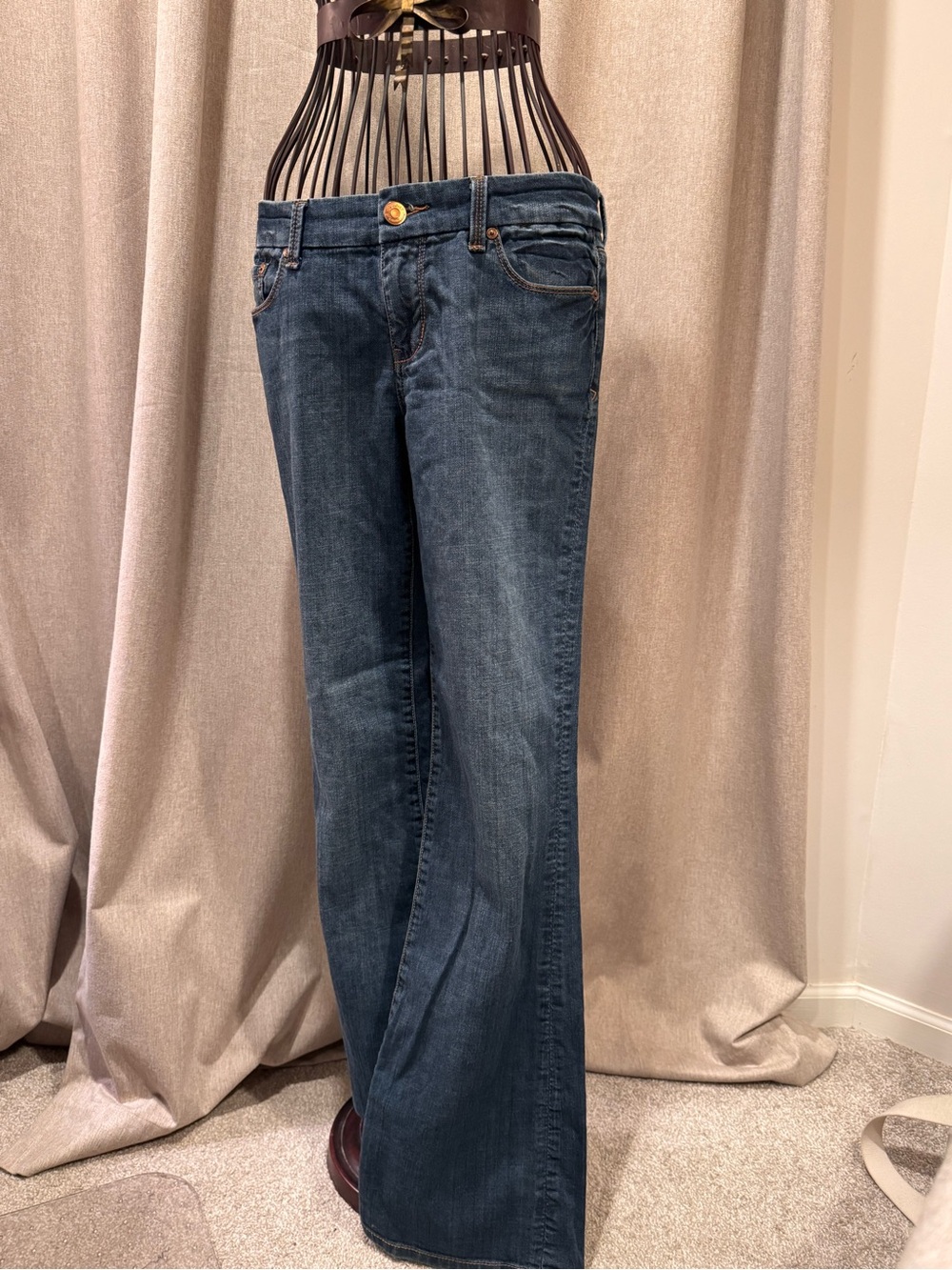 Seven7 - Bootcut Jeans - Medium Dark Wash - Size 30 - Tall / Long